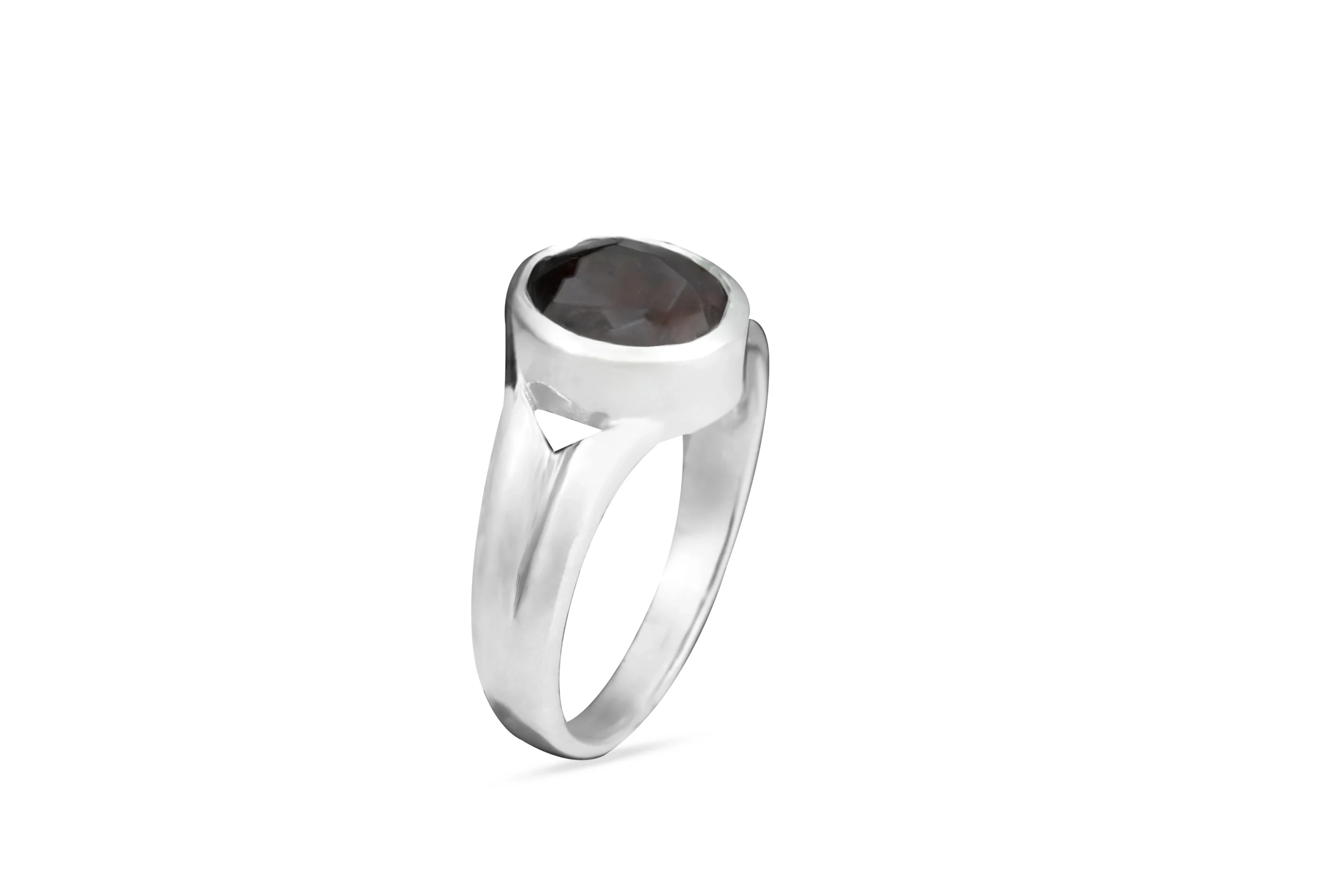 B-Stone Synthetic Silver Ring
