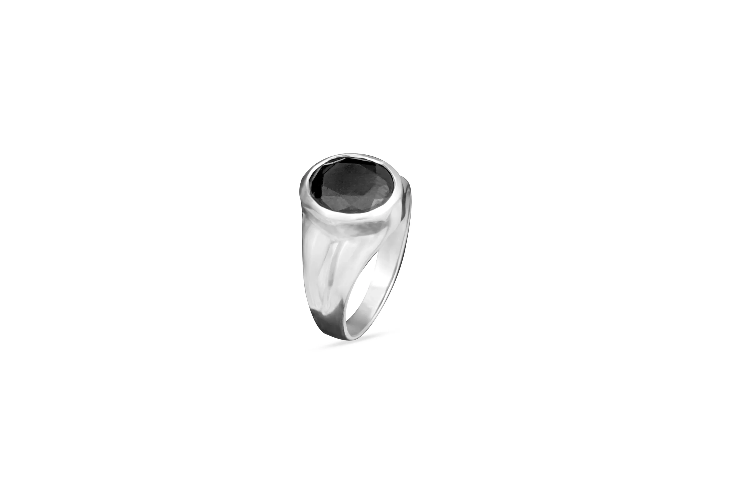Classic Synthetic Silver Ring