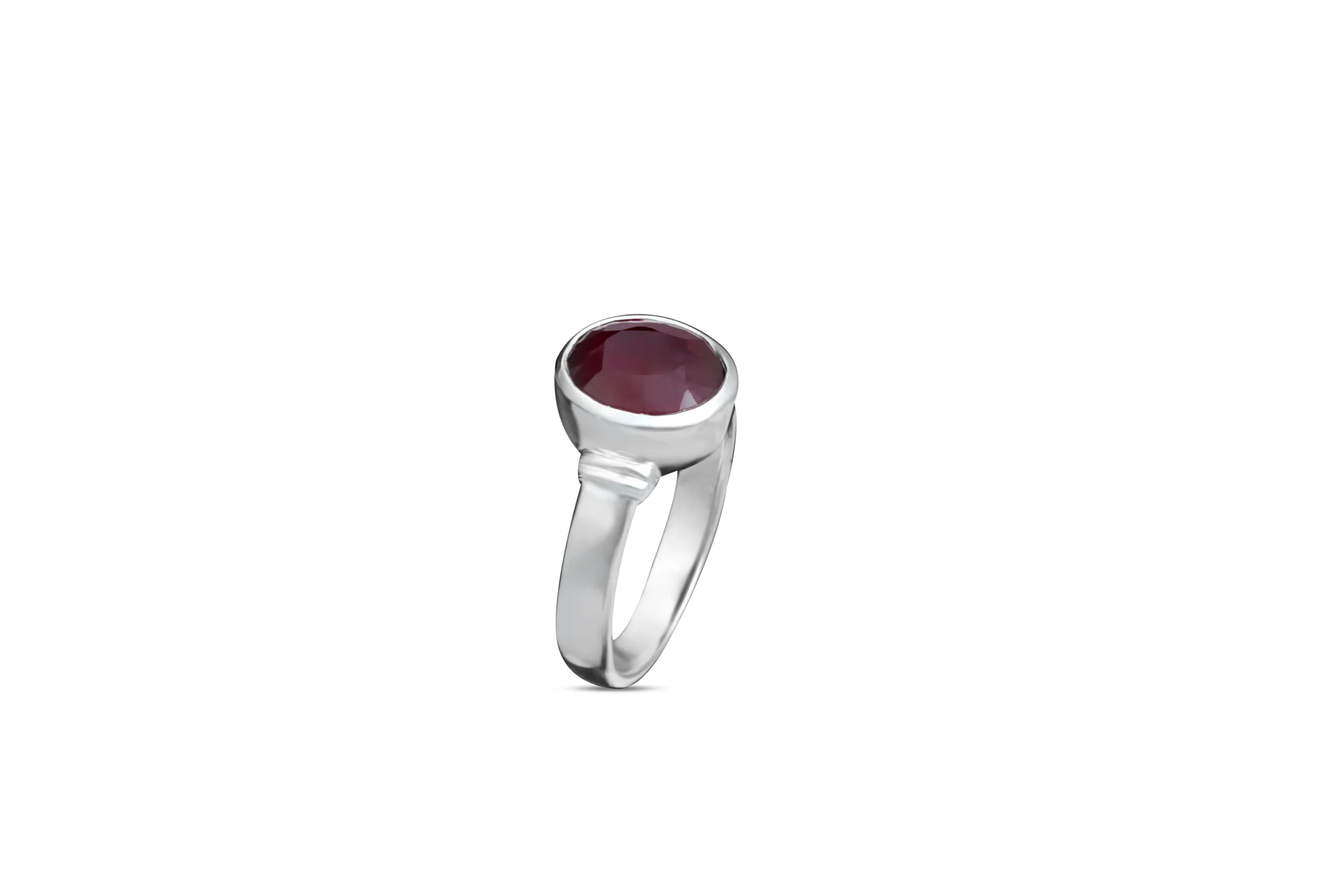 Grape Synthetic Silver Ring